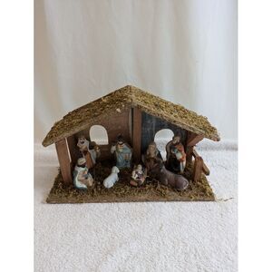 vintage christmas nativity set‎